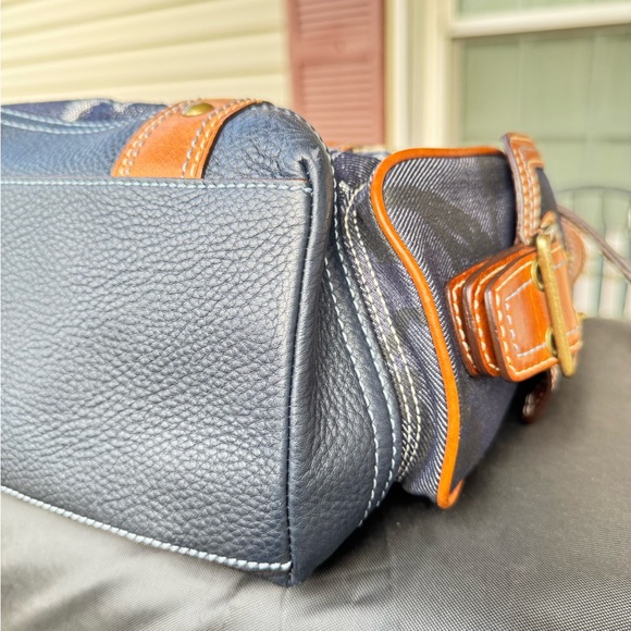 Vintage Coach Patchwork Denim and Leather Tote - Picture 11 of 16